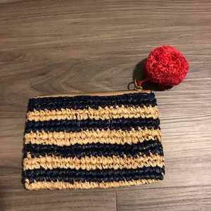 Jcrew straw coin purse